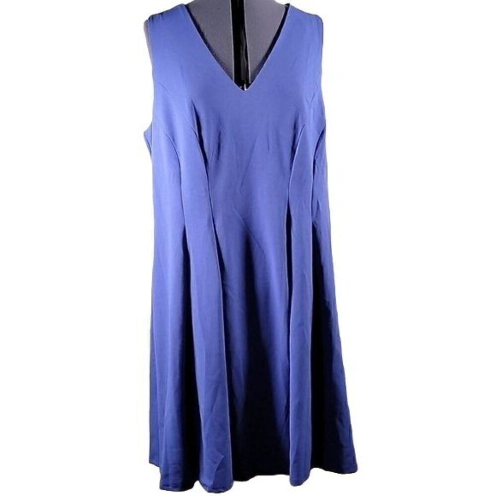 Teeze Me Pleated V-Neck Wear to Work Dress Sz 18